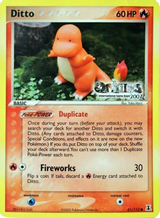 Ditto 061/113  Nintendo Promos - Promo