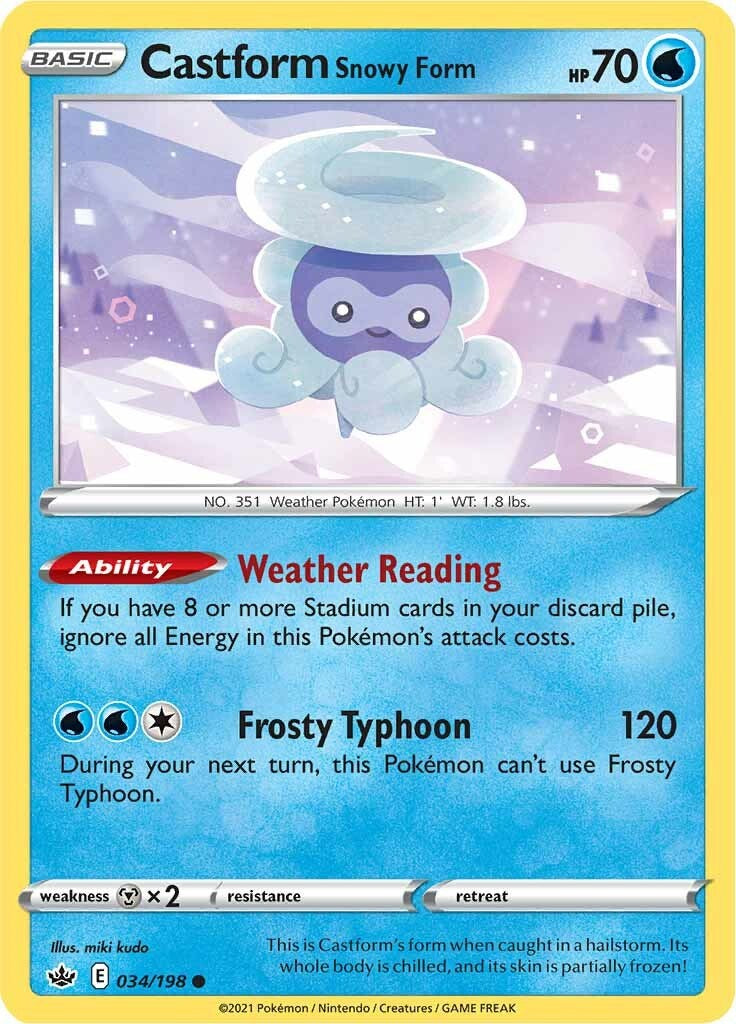 Castform Snowy Form [SWSH06 - 034/198]