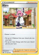 Klara 145/198  SWSH06 Chilling Reign - Uncommon