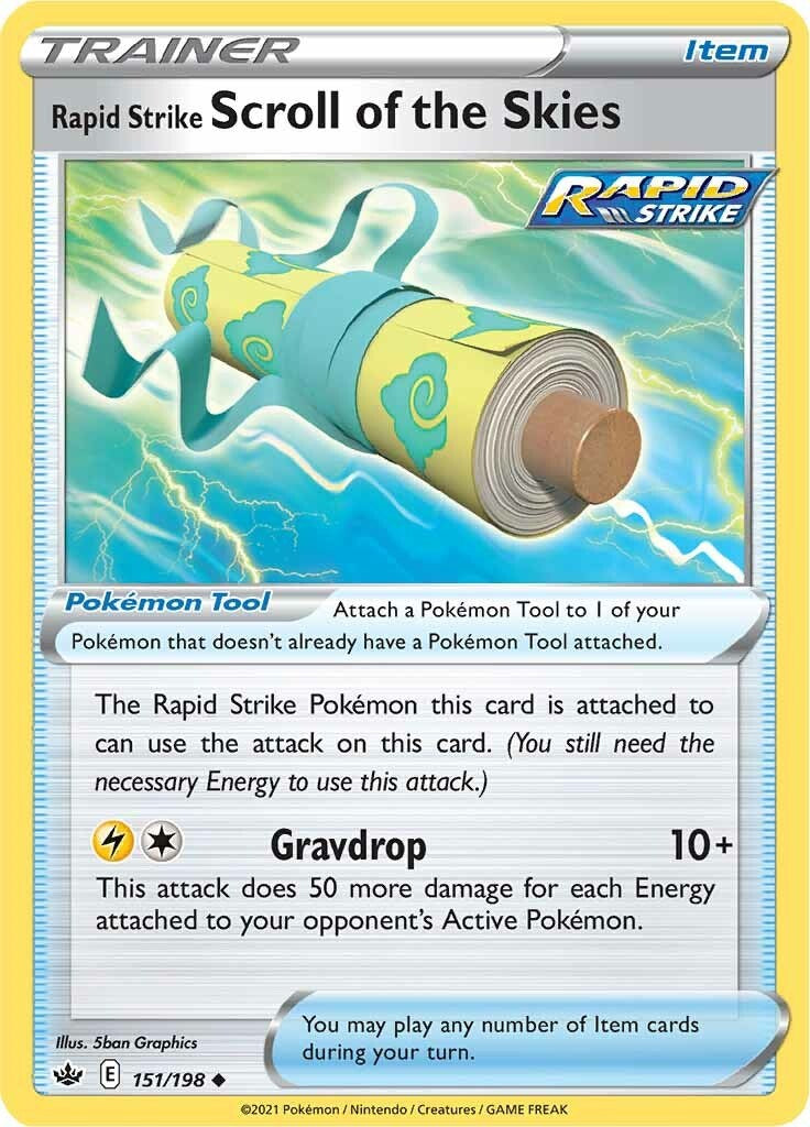 Rapid Strike Scroll of the Skies [SWSH06 - 151/198]