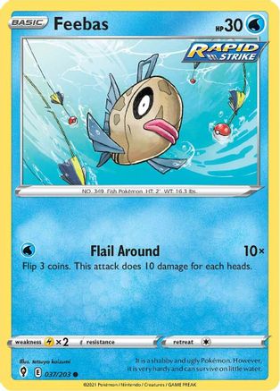 Feebas 037/203 SWSH07 Evolving Skies - Common