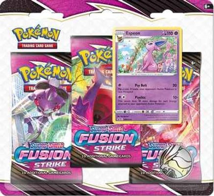 Sword & Shield: Fusion Strike - 3-Pack Blister (Espeon)