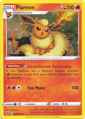 Flareon - 026/185 (Cosmos Holo) [MCAP - 026/185]
