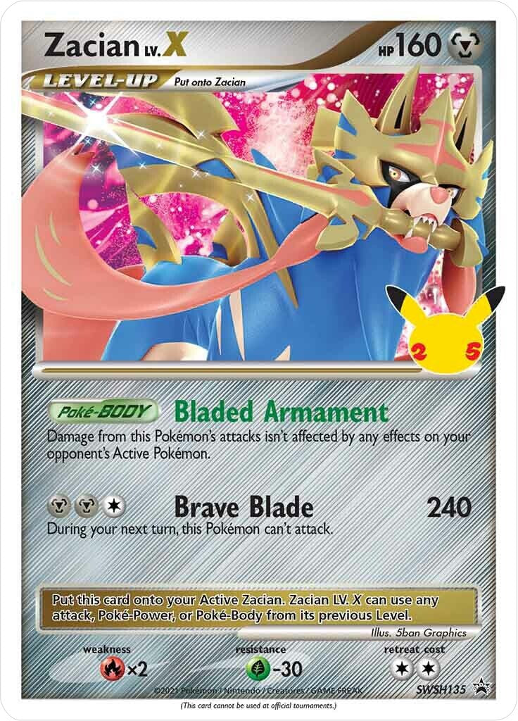 Zacian LV. X - SWSH135 [SWSD - 135]