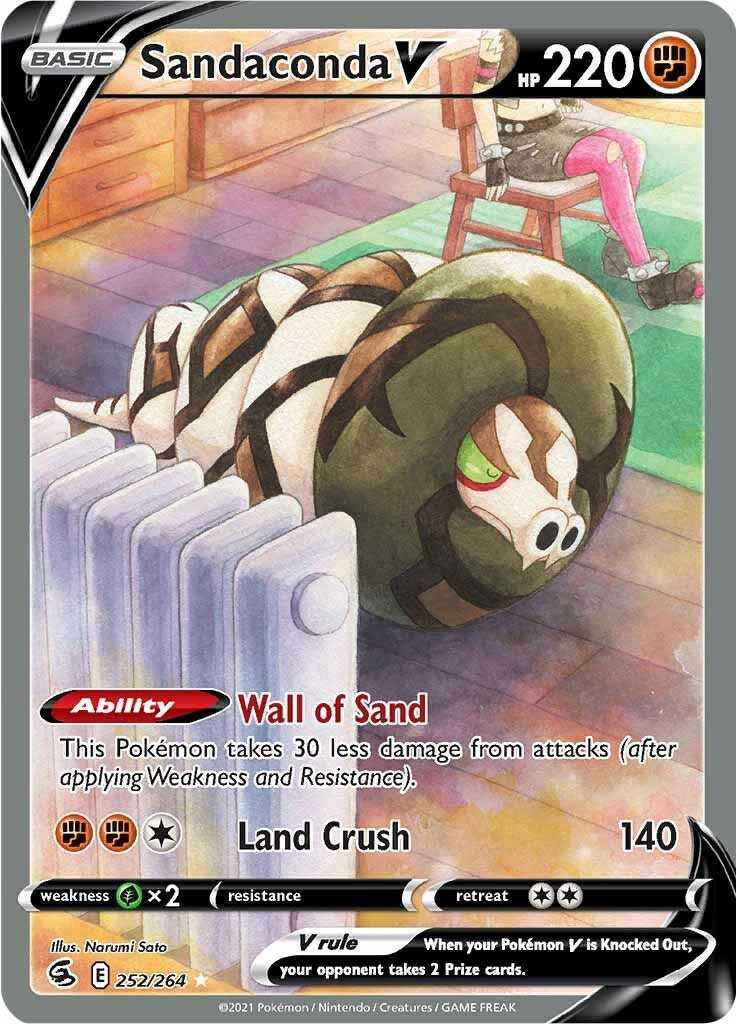 Sandaconda V (Alternate Full Art) [SWSH08 - 252/264]