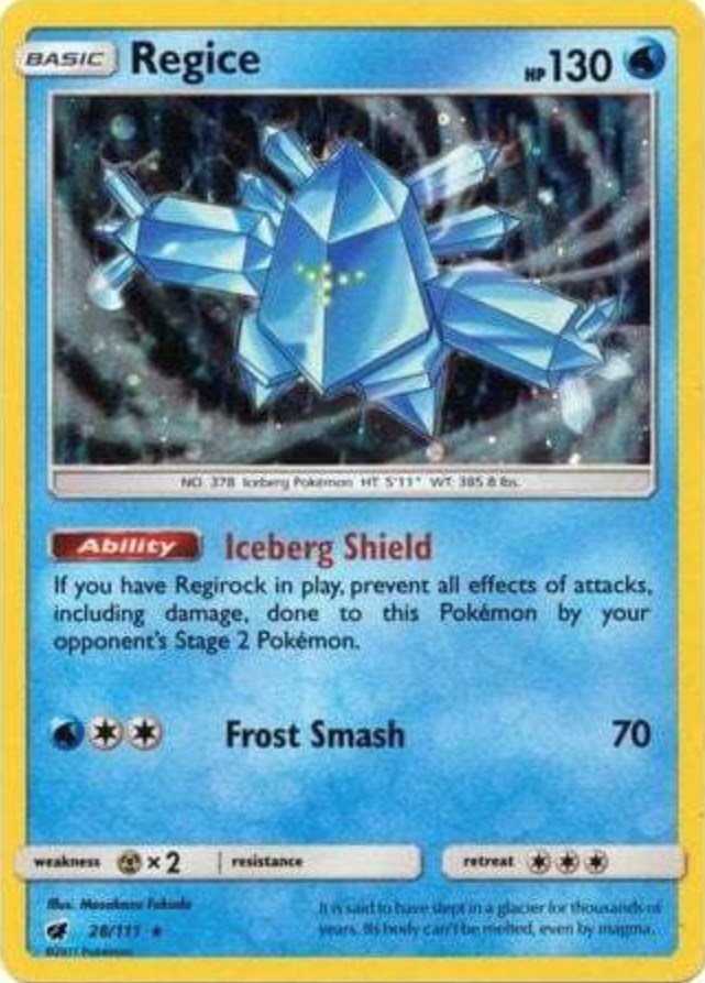 Regice Cosmos Holo [SMP - 28/111]