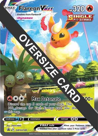 Flareon VMAX SWSH180  - Holofoil Jumbo Cards - Promo