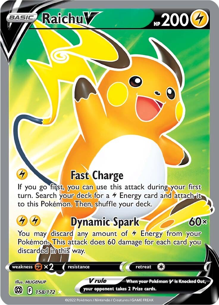 Raichu V (Full Art) [SWSH09 - 158/172]
