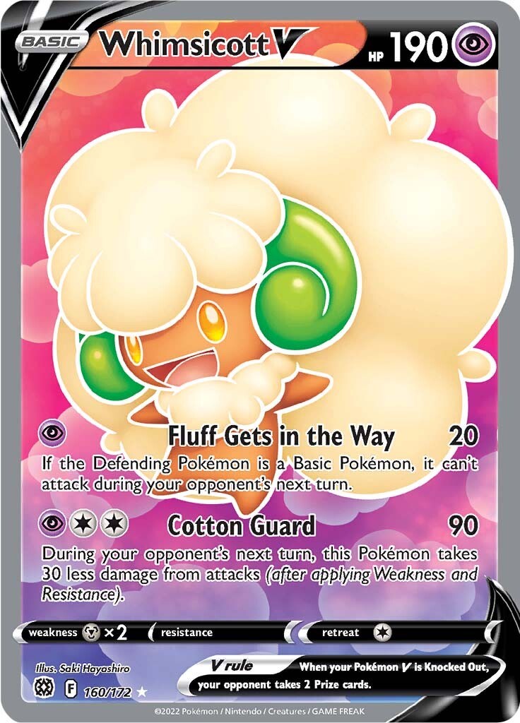 Whimsicott V Full Art [SWSH09 - 160/172]