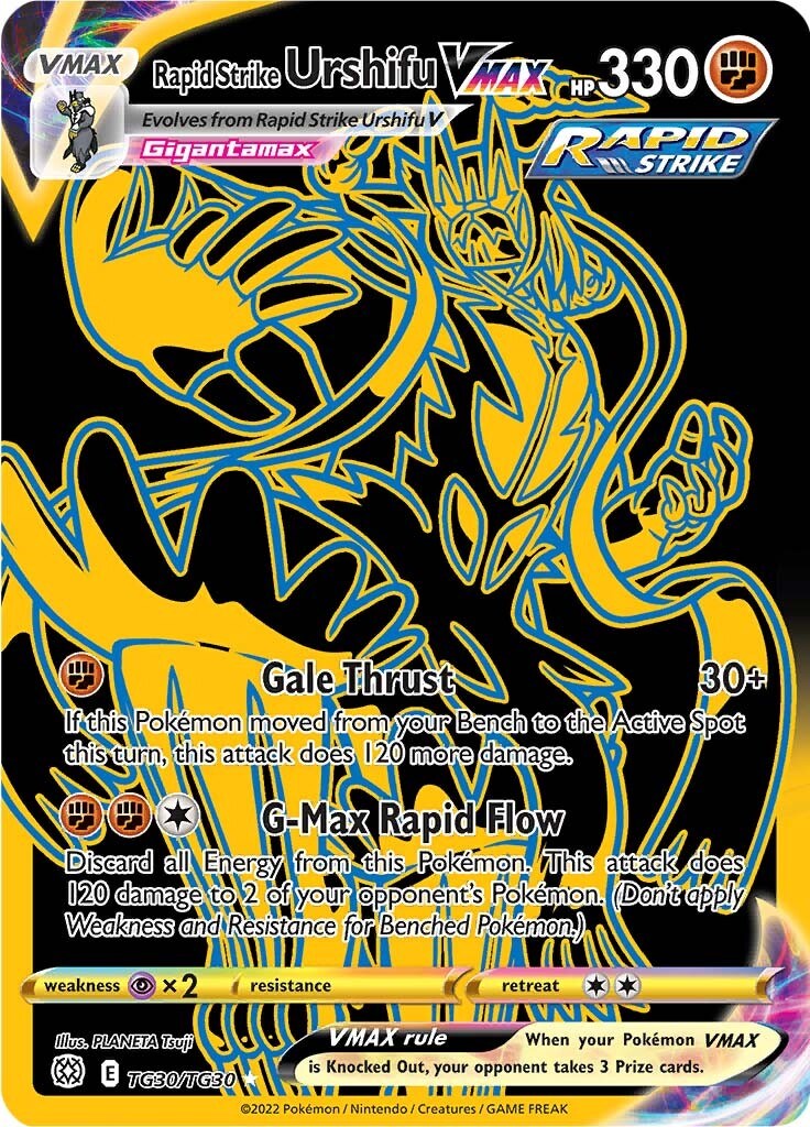 Rapid Strike Urshifu VMAX (Secret) [SWSH09:TG - 030]