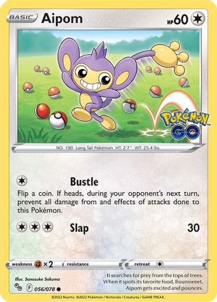 Aipom 056/078 Pokemon GO - Common