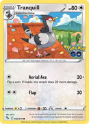 Tranquill 062/078  - Reverse Holofoil Pokemon GO - Common