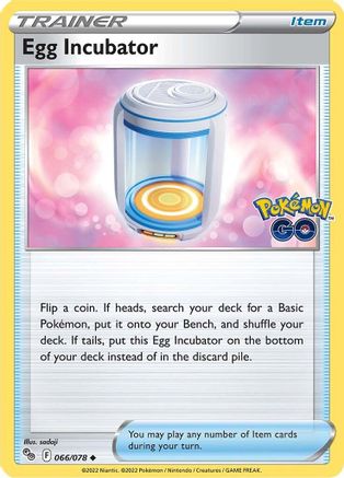 Egg Incubator 066/078  Pokemon GO - Uncommon