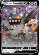 Galarian Perrserker V 129  - Holofoil SWSH11 Lost Origin - Ultra Rare