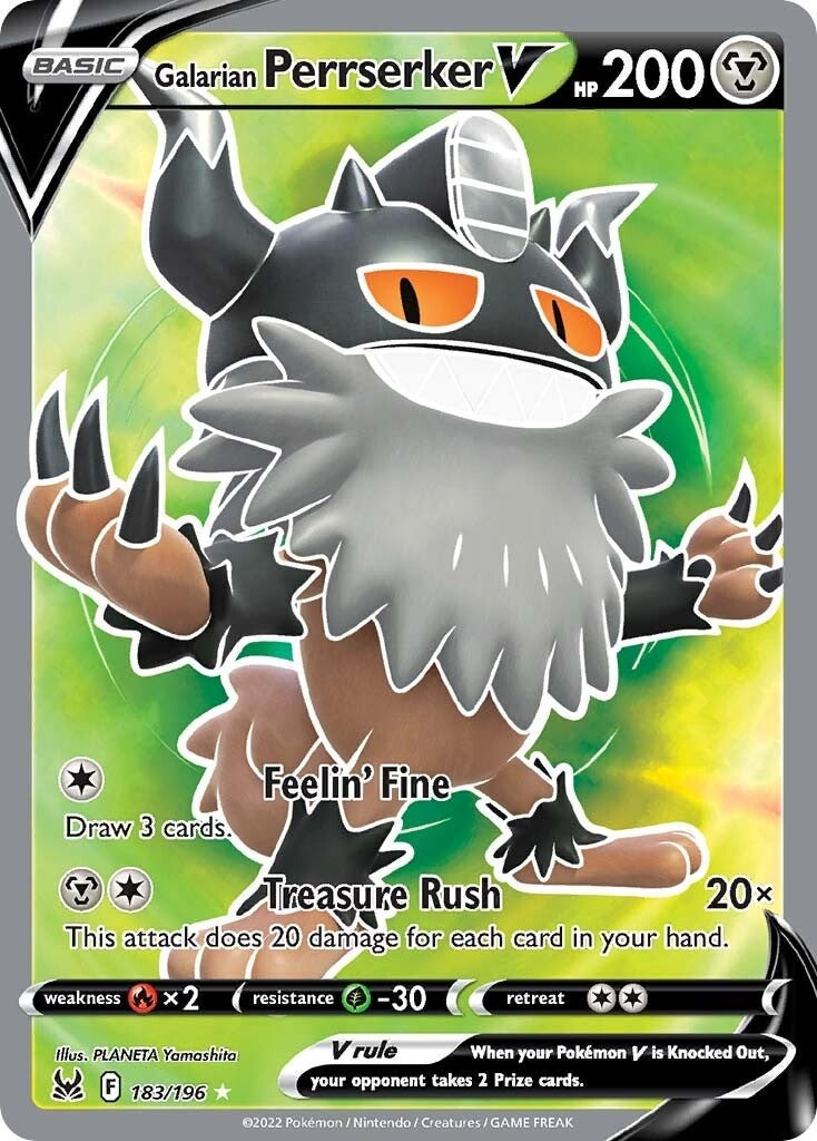 Galarian Perrserker V (Full Art) [SWSH11 - 183/196]