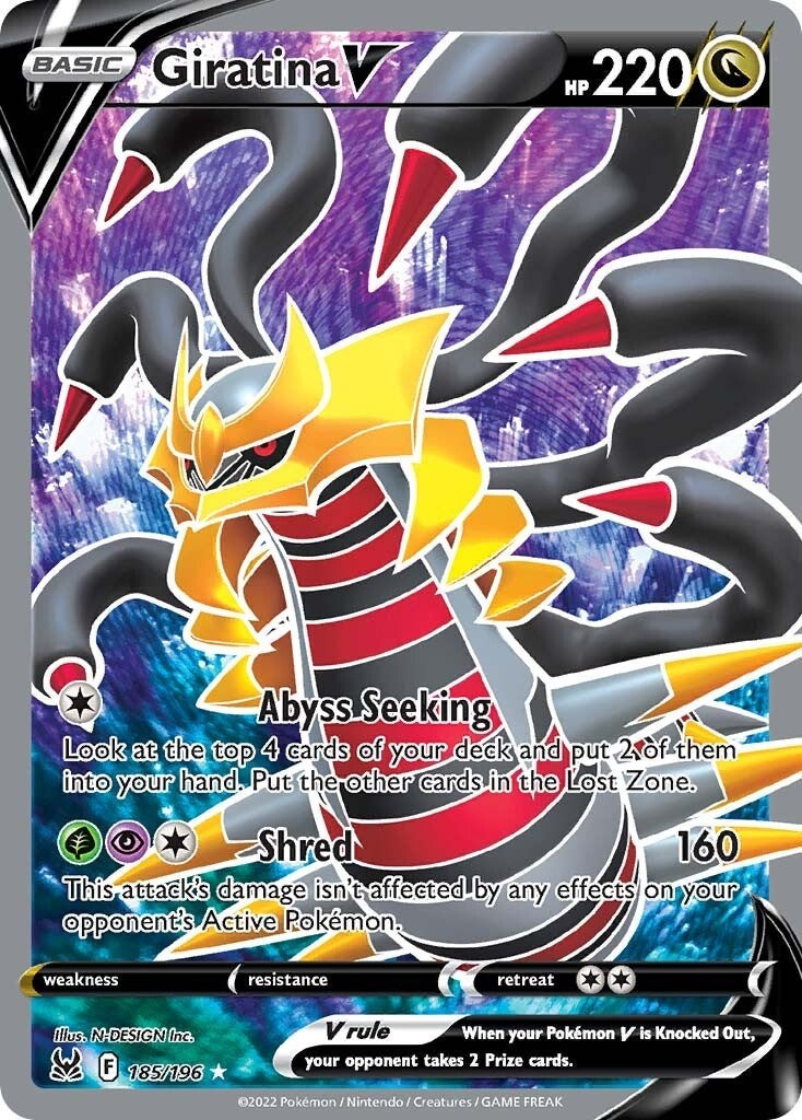 Giratina V (Full Art) [SWSH11 - 185/196]