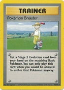 Pokemon Breeder 076  Base Set - Rare