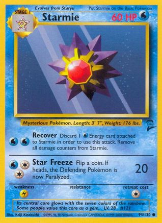 Starmie 094/130  Base Set 2 - Common