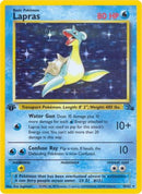Lapras (10) 010  - Unlimited Holofoil Fossil - Holo Rare