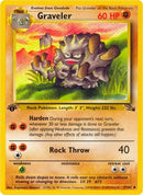 Graveler 037  - Unlimited Fossil - Uncommon