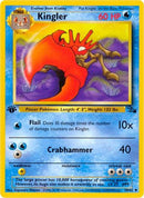 Kingler 038/62  - 1st Edition Fossil - Uncommon