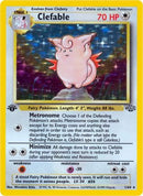 Clefable (1) 001  - 1st Edition Holofoil Jungle - Holo Rare