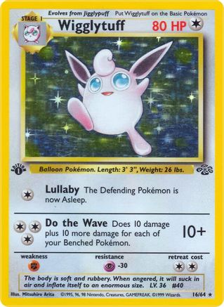 Wigglytuff (16) 016/64  - Unlimited Holofoil Jungle - Holo Rare