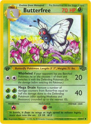 Butterfree 033/64 Jungle - Uncommon