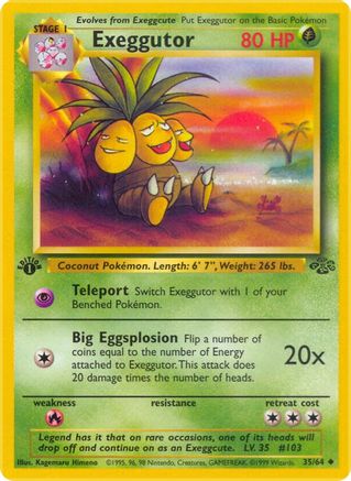 Exeggutor 035  - Unlimited Jungle - Uncommon