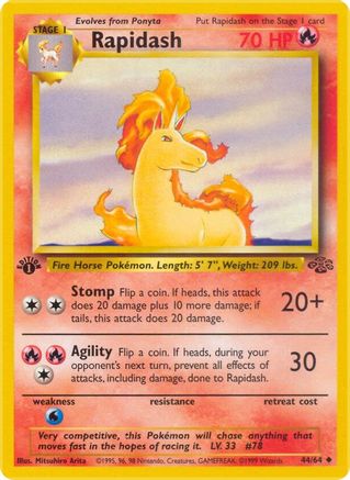 Rapidash 044  - Unlimited Jungle - Uncommon