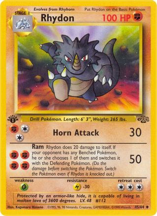 Rhydon 045  - Unlimited Jungle - Uncommon