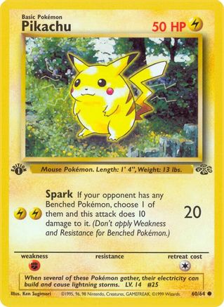 Pikachu 060  - Unlimited Jungle - Common