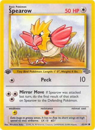 Spearow 062  - Unlimited Jungle - Common