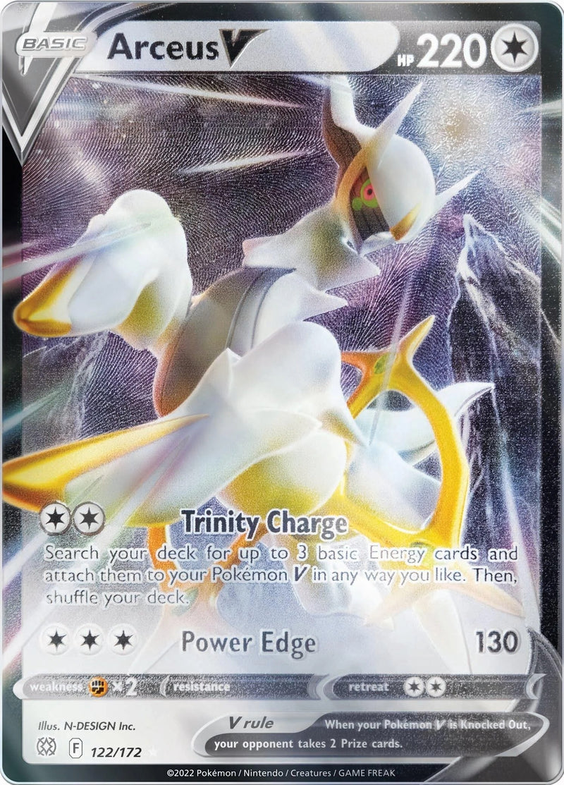 Arceus V - 122/172 (Metal Card) [MCAP - 122/172]