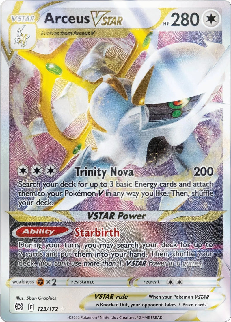 Arceus VSTAR - 123/172 (Metal Card) [MCAP - 123/172]