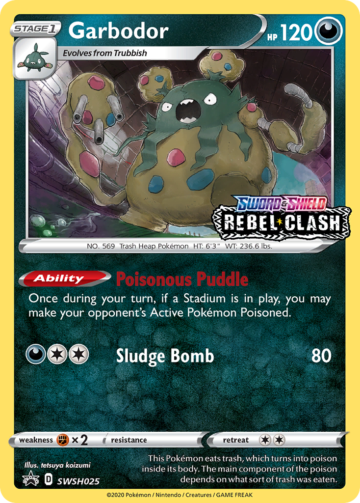 Garbodor (SWSH025) (Prerelease Promo) [Sword & Shield: Black Star Promos]