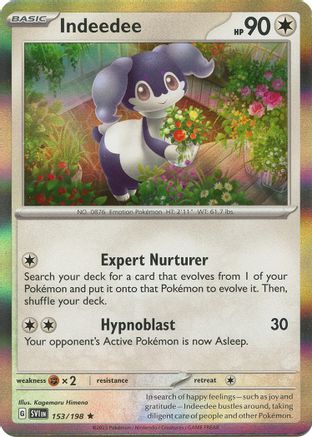 Indeedee 153/198 SV01 Scarlet & Violet Base Set - Rare