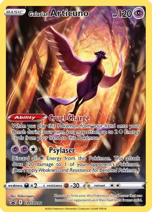 Galarian Articuno SWSH282 - Holofoil SWSH Sword & Shield Promo Cards - Galarian Articuno SWSH282 - Holofoil SWSH Sword & Shield Promo Cards -