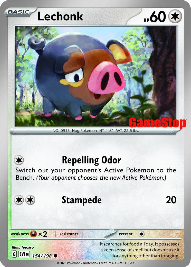 Lechonk - 154/198 (GameStop Promo) [MCAP - 154]