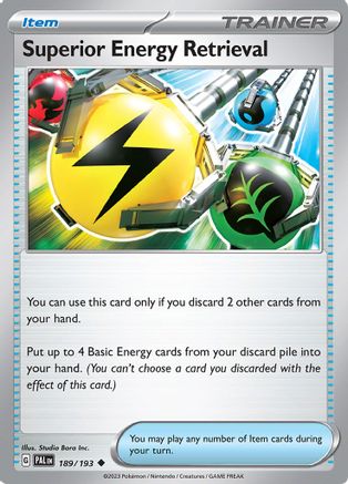 Superior Energy Retrieval 189/193  SV02 Paldea Evolved - Uncommon