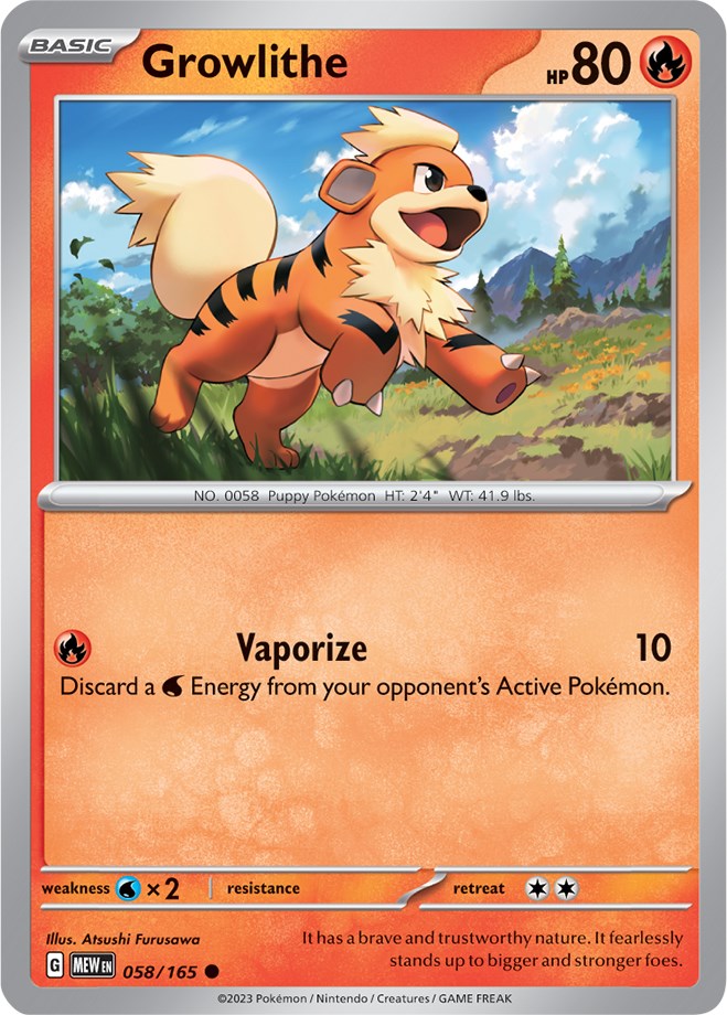 Growlithe [MEW - 058/165]