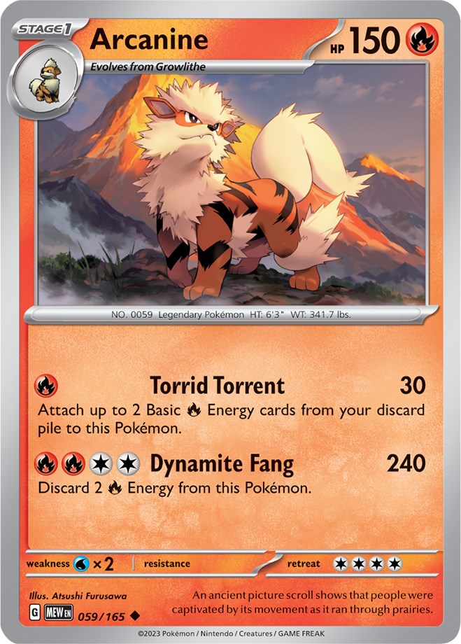 Arcanine [MEW - 059/165]