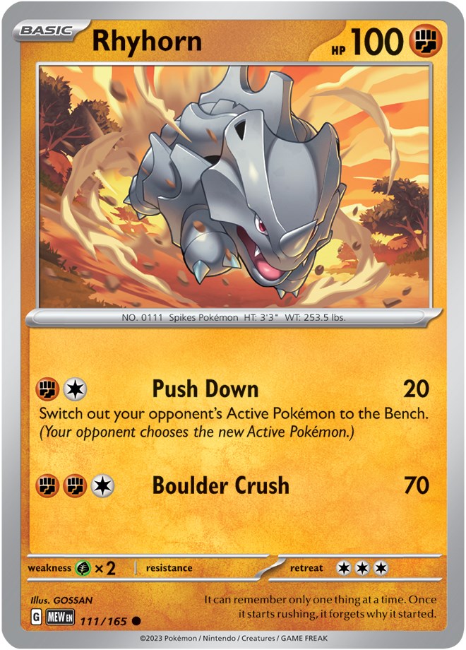 Rhyhorn [MEW - 111/165]