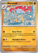 Marowak 105/165  - Holofoil SV Scarlet & Violet 151 - Rare