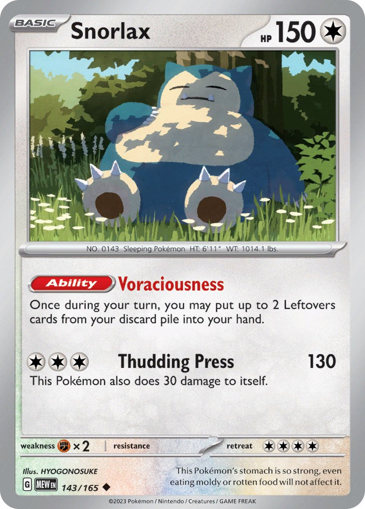 Snorlax [MEW - 143/165]