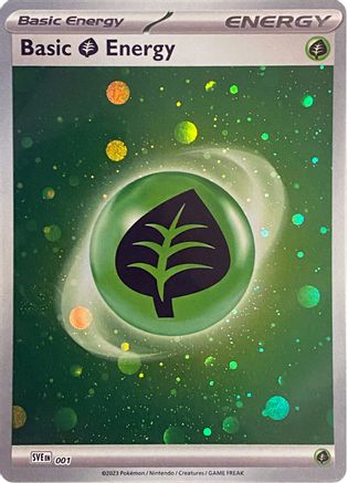 Basic Grass Energy (Cosmos Holo) 001 SVE Scarlet & Violet Energies - Common