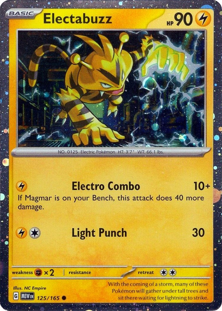 Electabuzz - 125/165 (Cosmos Holo) [MCAP - 125/165]