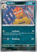 Scrafty 061/091  - Reverse Holofoil SV Paldean Fates - Uncommon