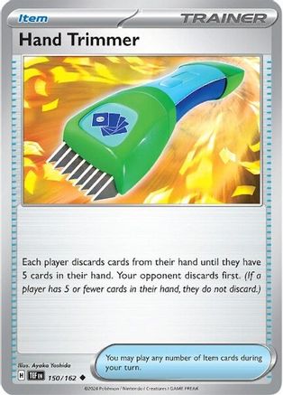 Hand Trimmer 150  - Reverse Holofoil SV05 Temporal Forces - Uncommon