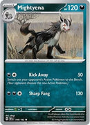 Mightyena 106/162  - Reverse Holofoil SV05 Temporal Forces - Common